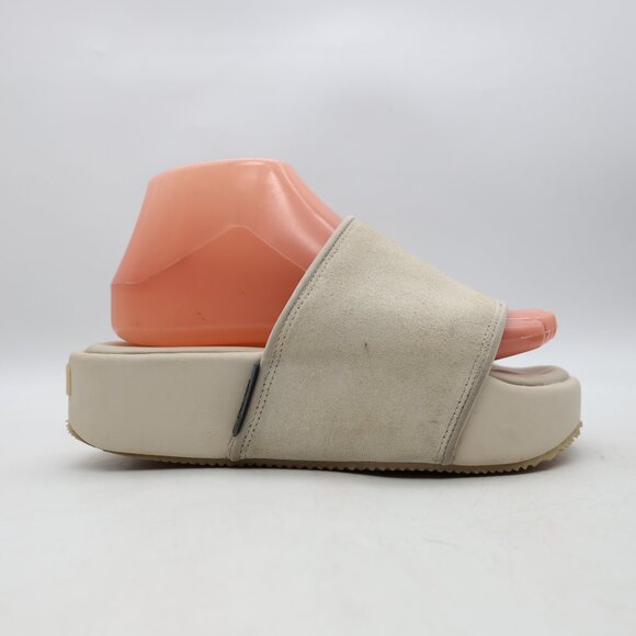 Adidas Y-3 Slide Platform Off White Suede Men’s 5 Women 6 Yohji Yamamoto GW8630 main image 8